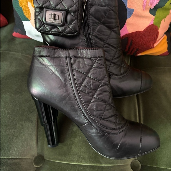 Chanel Runway Ankle Boot with Detachable Ankle Purse - Picture 8 of 11